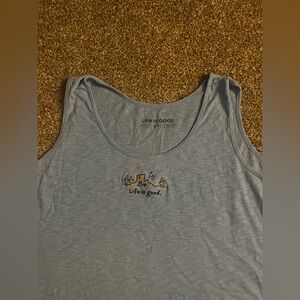 Life Is Good Light Blue Graphic Tee